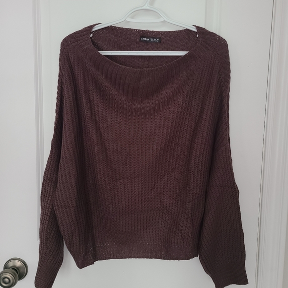 SHEIN Drop Shoulder Knit Sweater - Picture 2 of 3